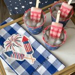 Firework Patch Americana Towel by Mud Pie at Confetti Gift and Party Tuscaloosa Alabama