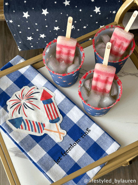 Firework Patch Americana Towel by Mud Pie at Confetti Gift and Party Tuscaloosa Alabama