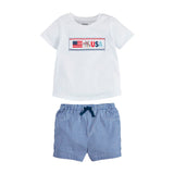 Flag Smocked Short Set by Mud Pie at Confetti Gift and Party Tuscaloosa Alabama