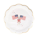 Flags Round Plate (8 ct) by My Mind’s Eye at Confetti Gift and Party Tuscaloosa Alabama