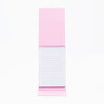Notepad with pink and white gradient on a white background