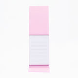 Notepad with pink and white gradient on a white background