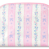 Floral Stripes Oval Cosmetic Bag by Iscream at Confetti Gift and Party Tuscaloosa Alabama