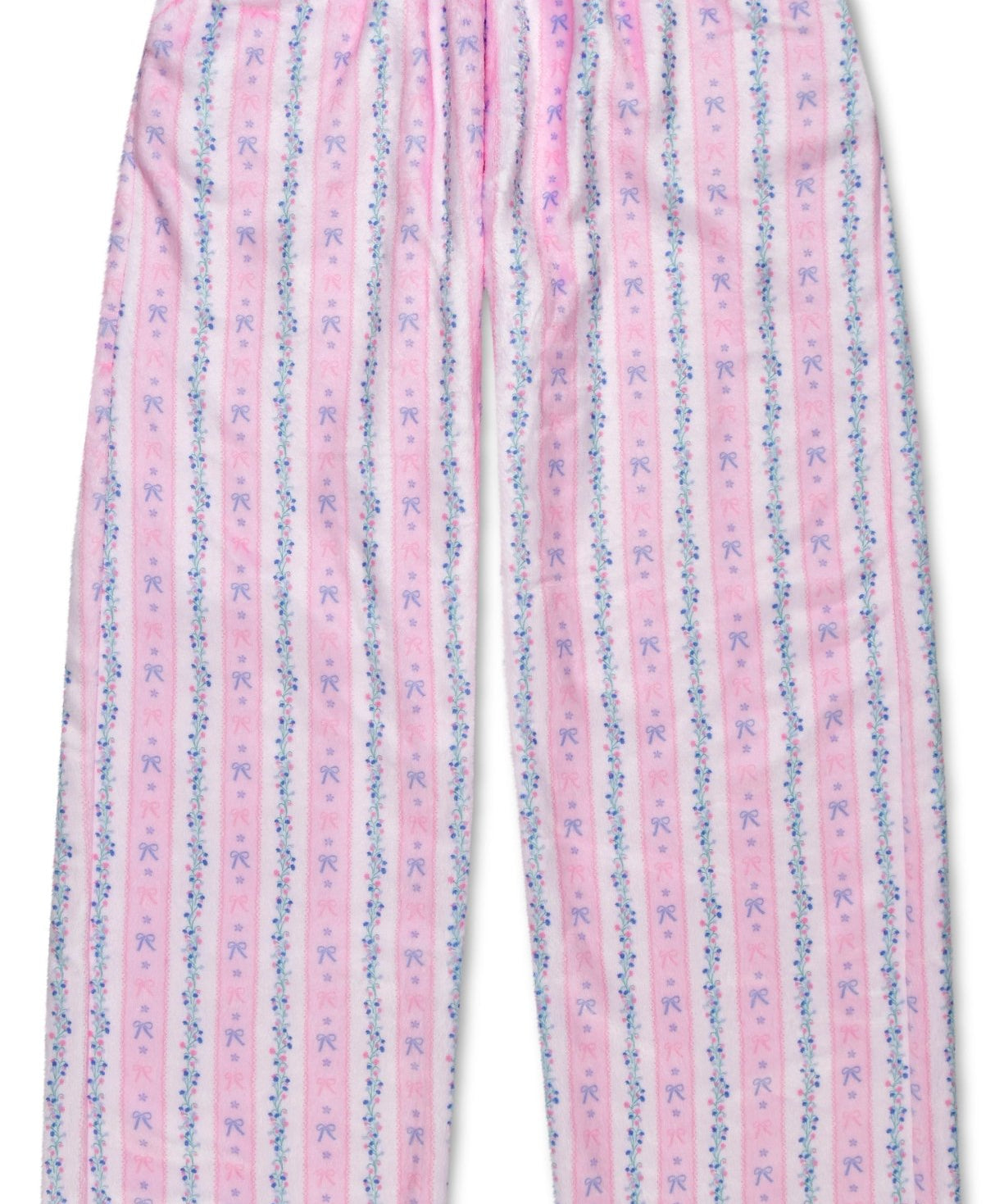 Floral Stripes Plush Pants by Iscream at Confetti Gift and Party Tuscaloosa Alabama