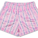 Floral Stripes Plush Shorts by Iscream at Confetti Gift and Party Tuscaloosa Alabama