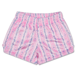 Floral Stripes Plush Shorts by Iscream at Confetti Gift and Party Tuscaloosa Alabama