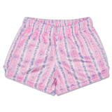 Floral Stripes Plush Shorts by Iscream at Confetti Gift and Party Tuscaloosa Alabama