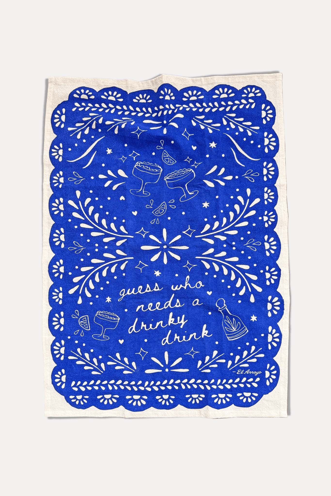 Flour Sack Kitchen Towel - Drinky Drink by El Arroyo at Confetti Gift and Party Tuscaloosa Alabama