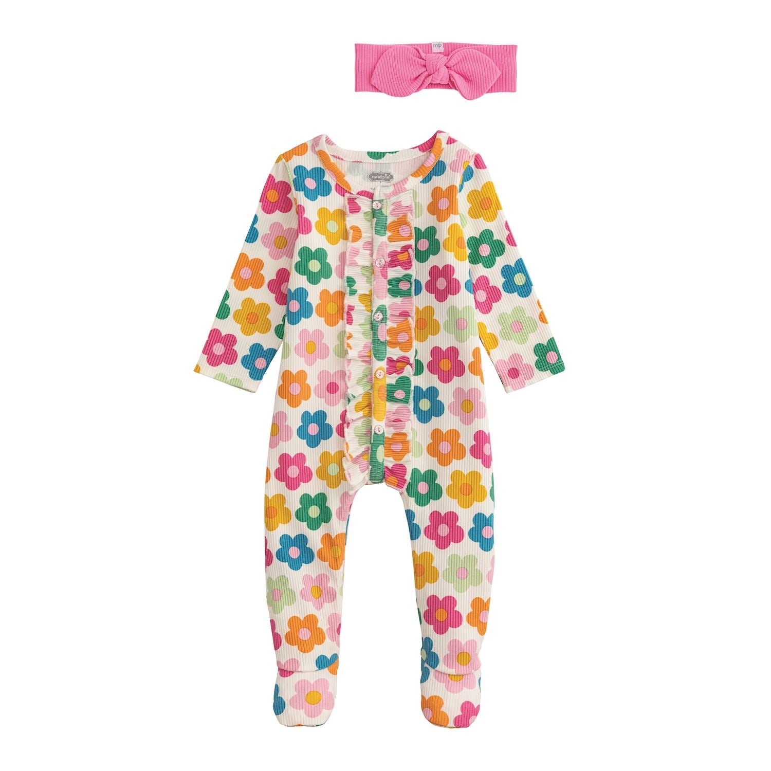 Flower Print Baby Sleeper Set by Mud Pie at Confetti Gift and Party Tuscaloosa Alabama