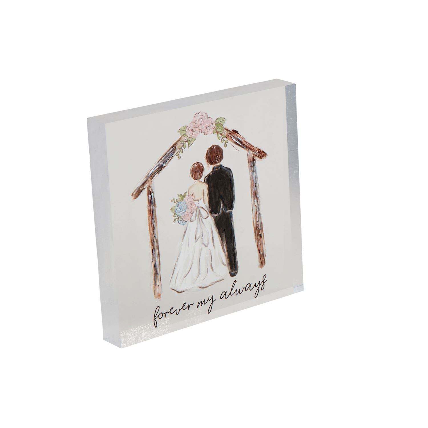 Forever Acrylic Wedding Plaque by Mud Pie at Confetti Gift and Party Tuscaloosa Alabama