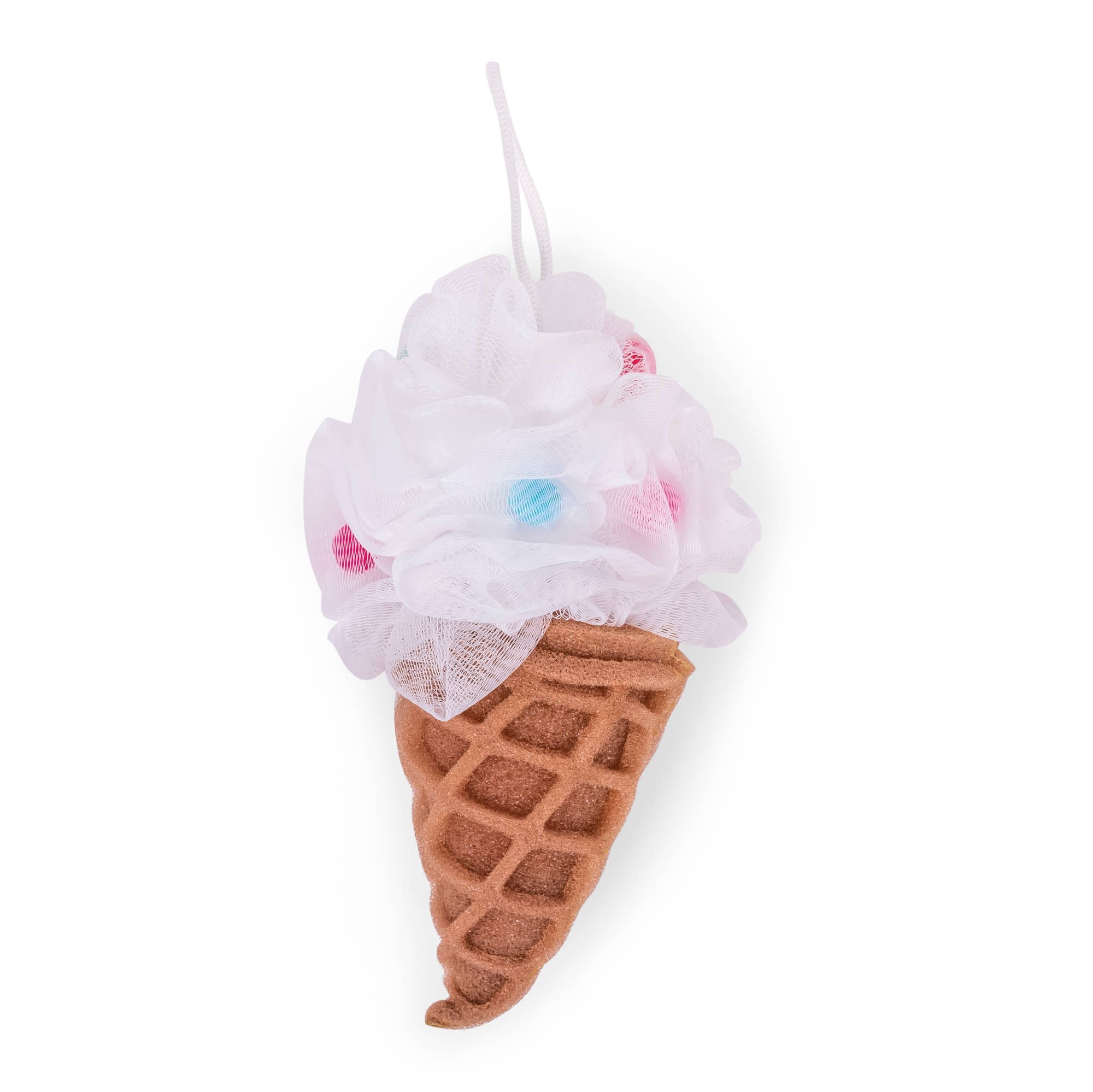Forever Young - Bath Pouf & Sponge - Ice Cream - White by Cait + Co at Confetti Gift and Party Tuscaloosa Alabama