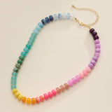 Frem - Colorful Beaded Necklace with Gold Clasp Trendy Statement Jewelry by Frem at Confetti Gift and Party Tuscaloosa Alabama