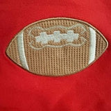 French Terry Sport - Varsity - Red - Cozy Drop Sleeve Sweatshirt W/ Varsity Stripes by Angel Dear at Confetti Gift and Party Tuscaloosa Alabama