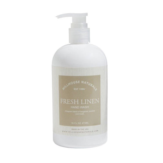 Fresh Linen Hand Wash 16oz. by Hillhouse Naturals/Field+Fleur at Confetti Gift and Party