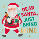 Funny Christmas Cocktail Napkins | Bring Wine - Foil - 20ct by Soiree - Sisters at Confetti Gift and Party Tuscaloosa Alabama