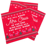 Funny Christmas Cocktail Napkins | Mrs. Claus - 20ct by Soiree - Sisters at Confetti Gift and Party Tuscaloosa Alabama
