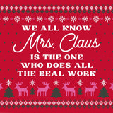 Funny Christmas Cocktail Napkins | Mrs. Claus - 20ct by Soiree - Sisters at Confetti Gift and Party Tuscaloosa Alabama