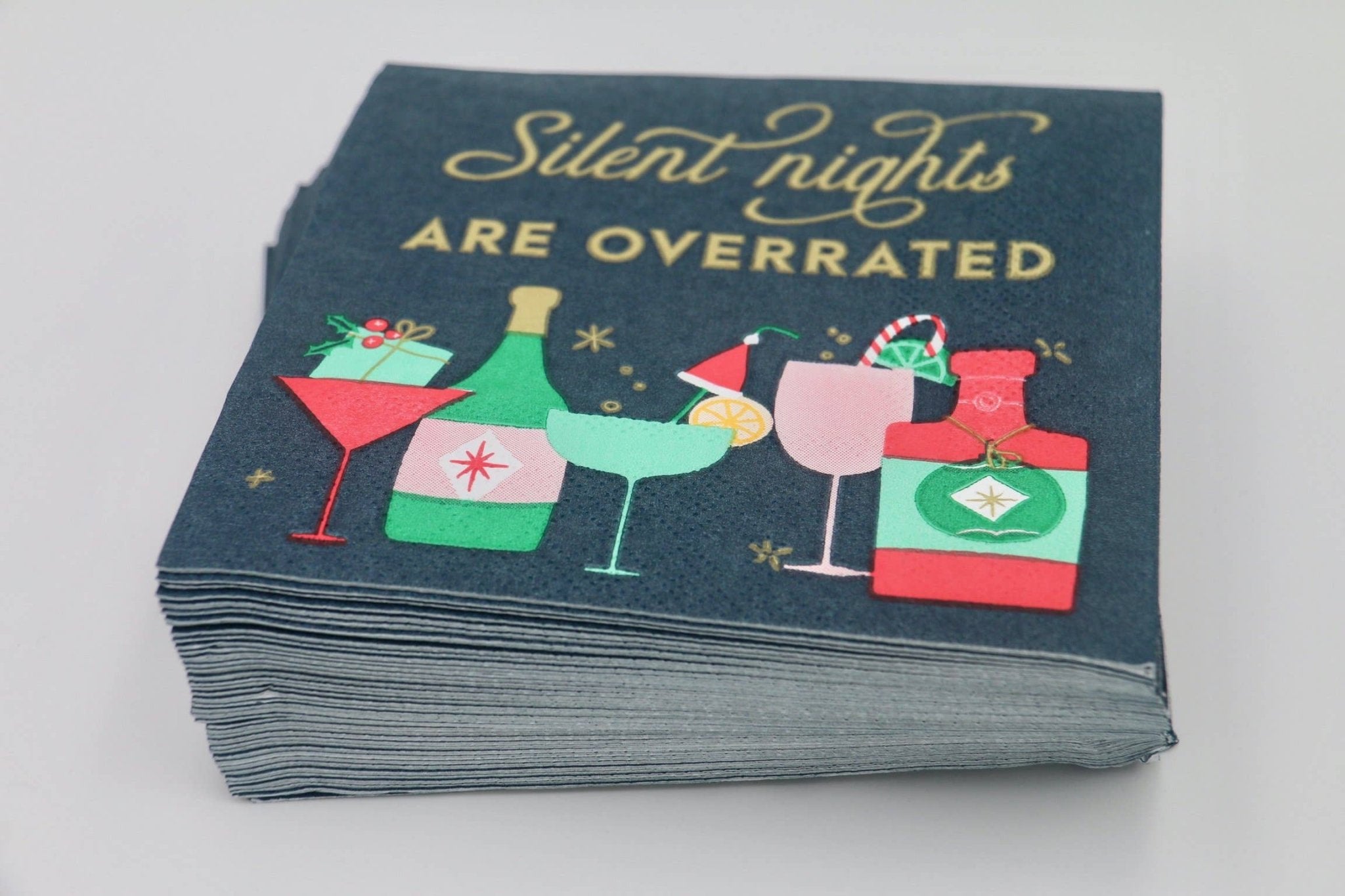 Funny Christmas Napkins | Silent Nights Are Overrated - 20ct by Soiree - Sisters at Confetti Gift and Party Tuscaloosa Alabama