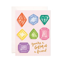  Gem of a Friend Greeting Card - Punny Friendship Card by Bloomwolf Studio at Confetti Gift and Party