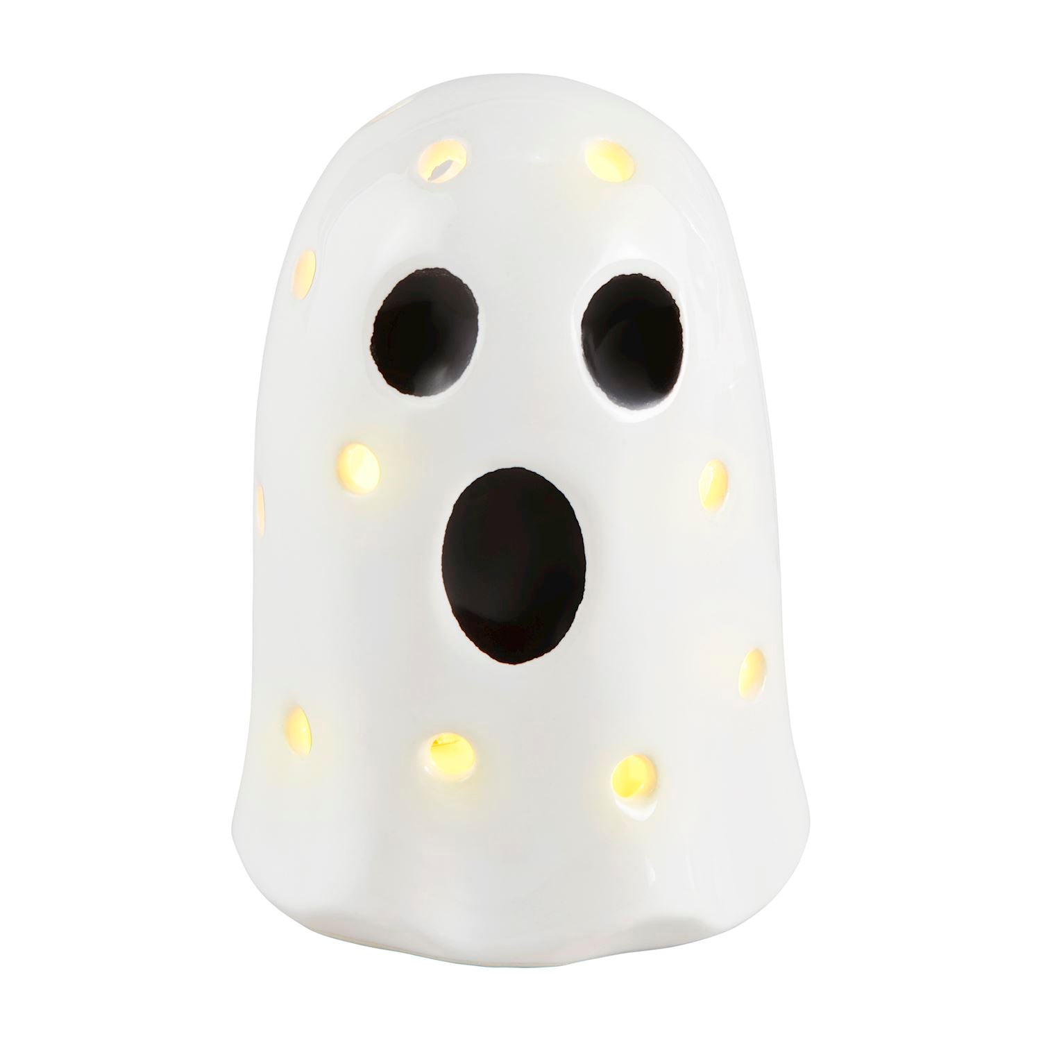 Ghost Light Up Sitter by Mud Pie at Confetti Gift and Party Tuscaloosa Alabama