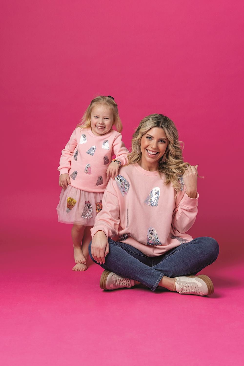 Ghost Sparkle Sweatshirt by Mud Pie at Confetti Gift and Party Tuscaloosa Alabama