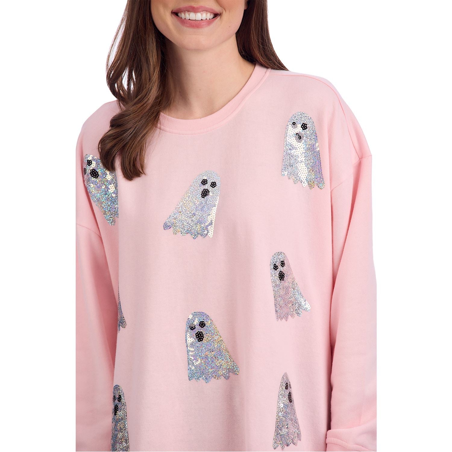Ghost Sparkle Sweatshirt by Mud Pie at Confetti Gift and Party Tuscaloosa Alabama