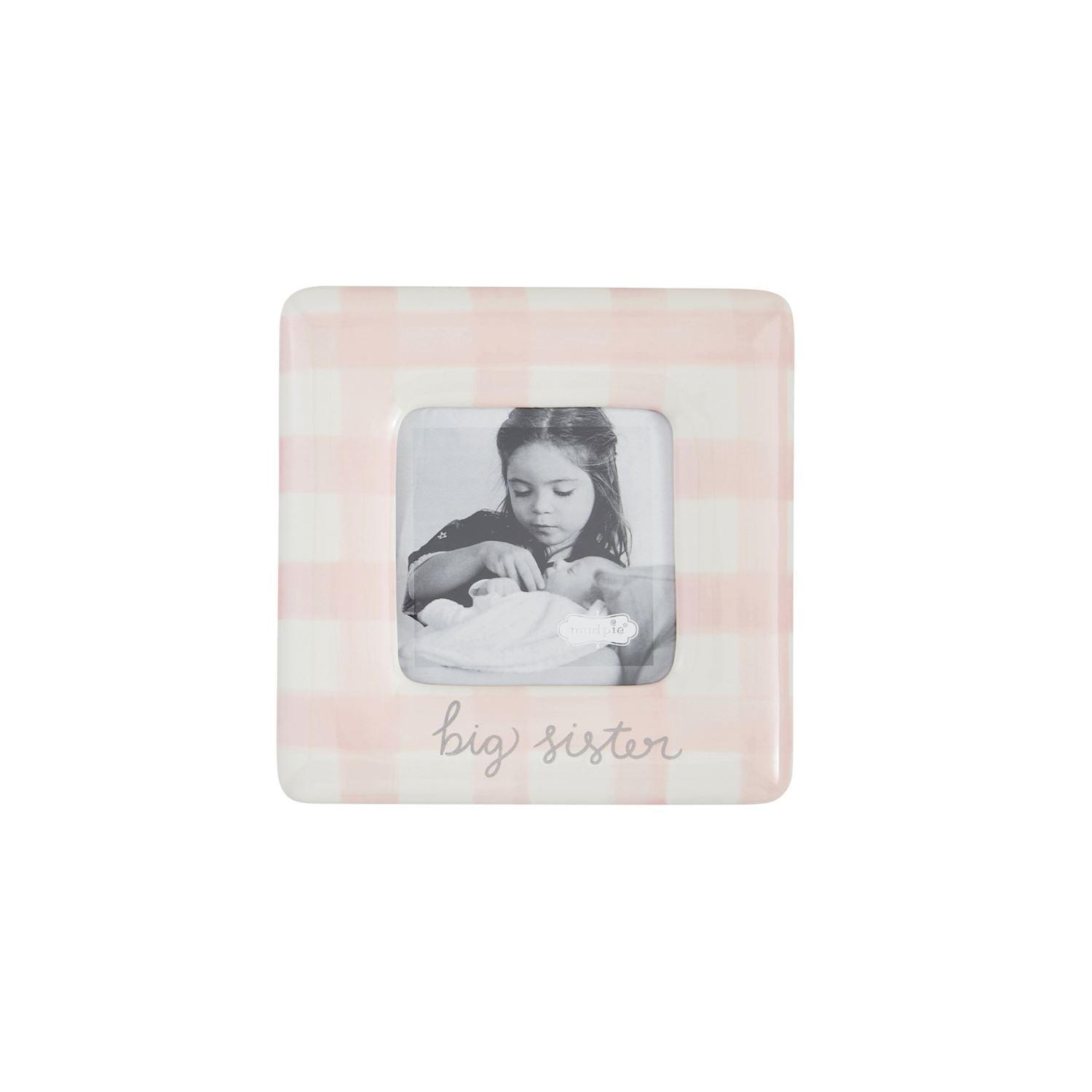 Gingham Big Sis Picture Frame by Mud Pie at Confetti Gift and Party Tuscaloosa Alabama