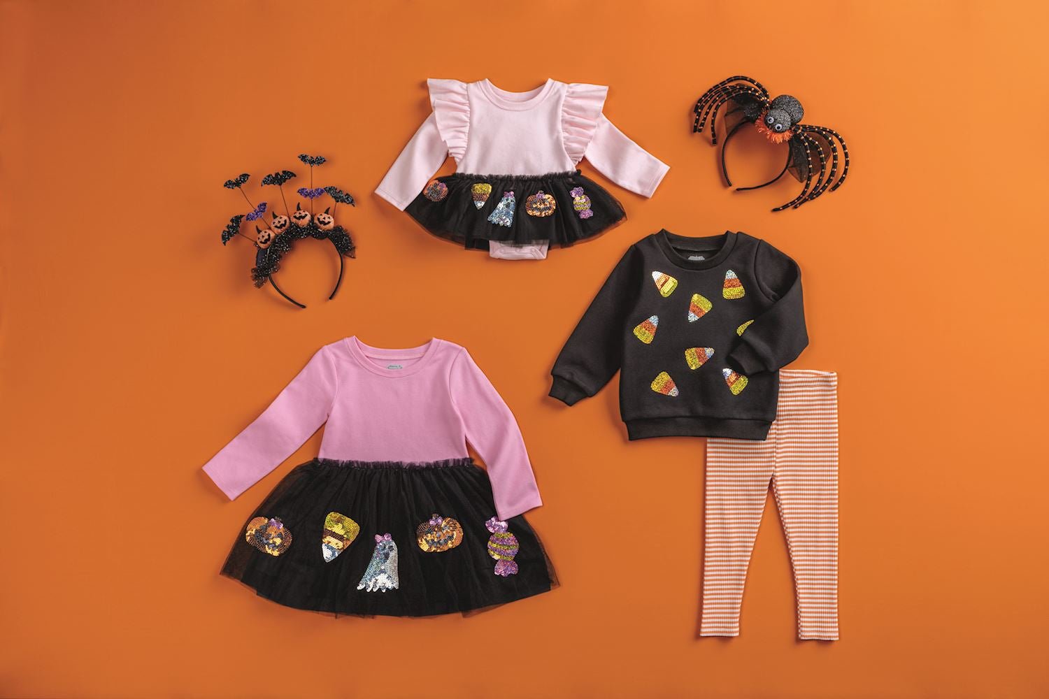 Girl’s Candy Corn Sweatshirt & Legging Set by Mud Pie at Confetti Gift and Party Tuscaloosa Alabama