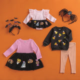 Girl’s Candy Corn Sweatshirt & Legging Set by Mud Pie at Confetti Gift and Party Tuscaloosa Alabama