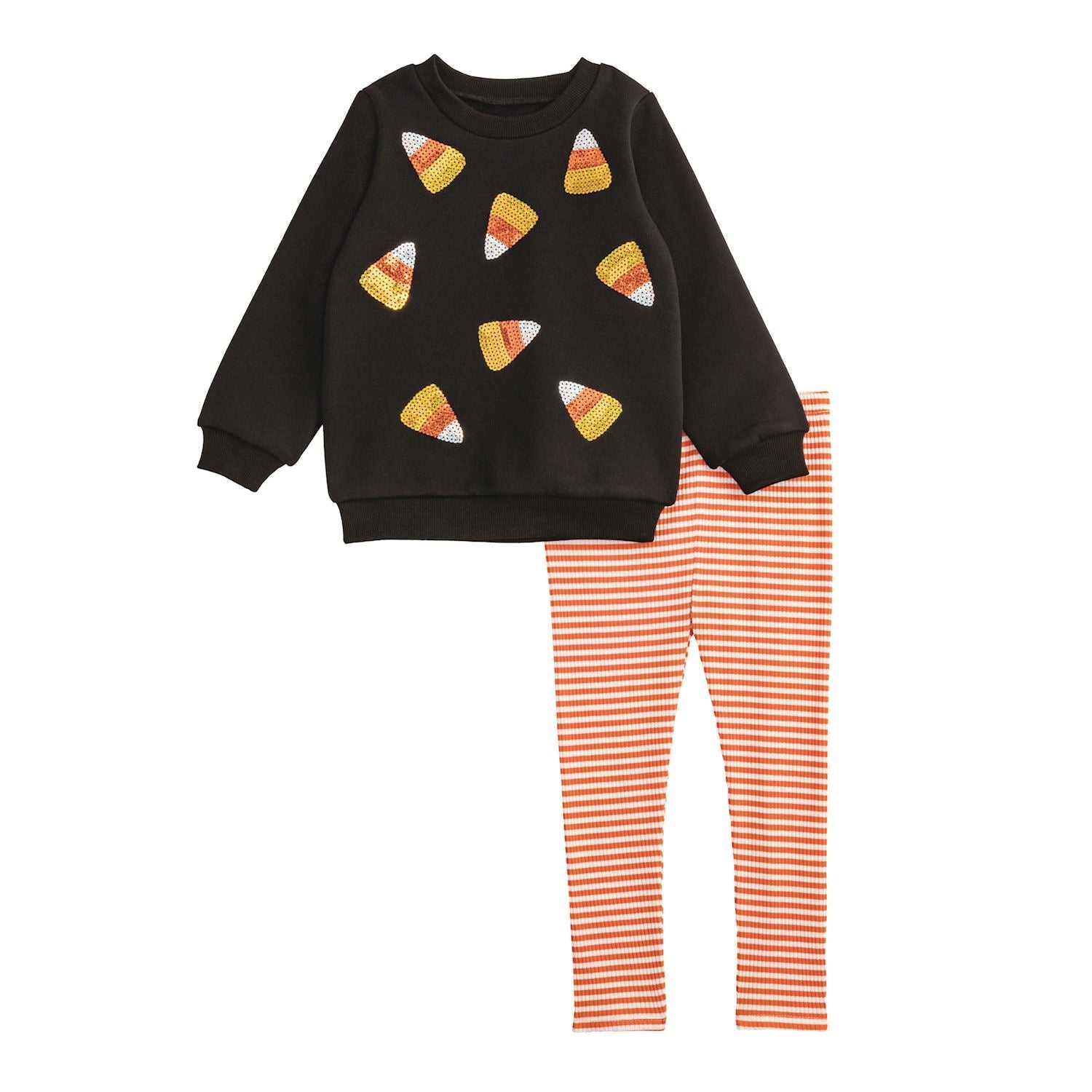 Girl’s Candy Corn Sweatshirt & Legging Set by Mud Pie at Confetti Gift and Party Tuscaloosa Alabama