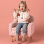 Girls Daisy Sweater by Mud Pie at Confetti Gift and Party Tuscaloosa Alabama