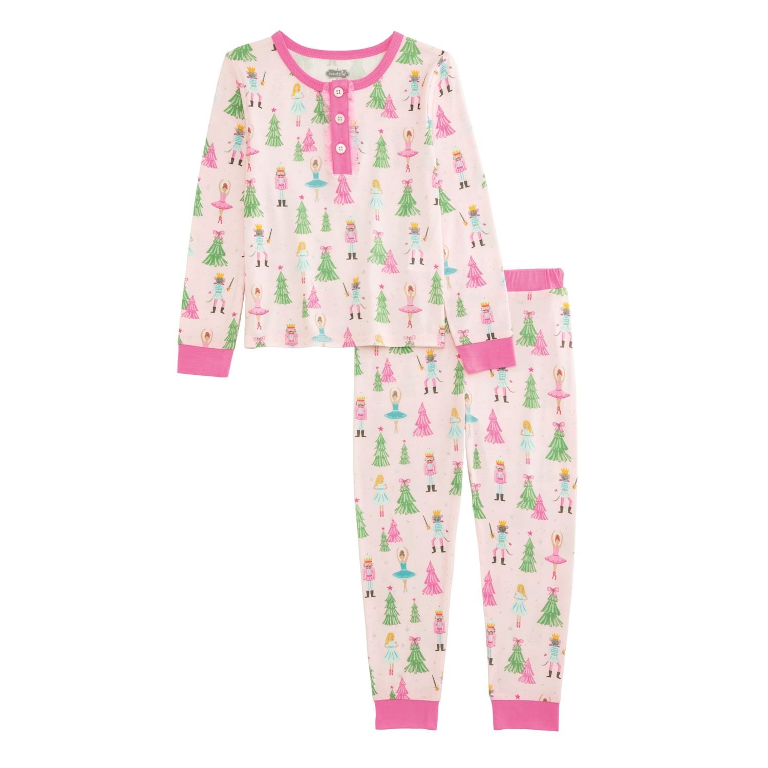 Girls’ Nutcracker Ballet Christmas Pajamas – Bamboo 2 - Piece Set by Mud Pie at Confetti Gift and Party Tuscaloosa Alabama