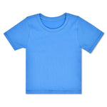 Girls Ribbed Short Sleeve Tee Shirt - Bright Blue by Iscream at Confetti Gift and Party Tuscaloosa Alabama