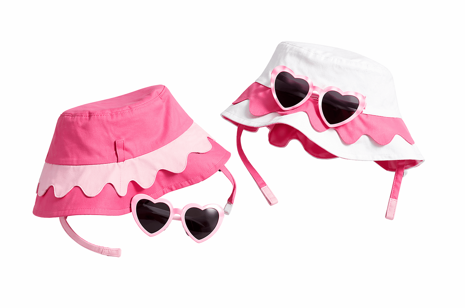 Girl's Scallop Hat and Sunglasses Set by Mud Pie at Confetti Gift and Party Tuscaloosa Alabama