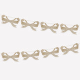 Gold glitter bow paper garland for holiday and party decorating