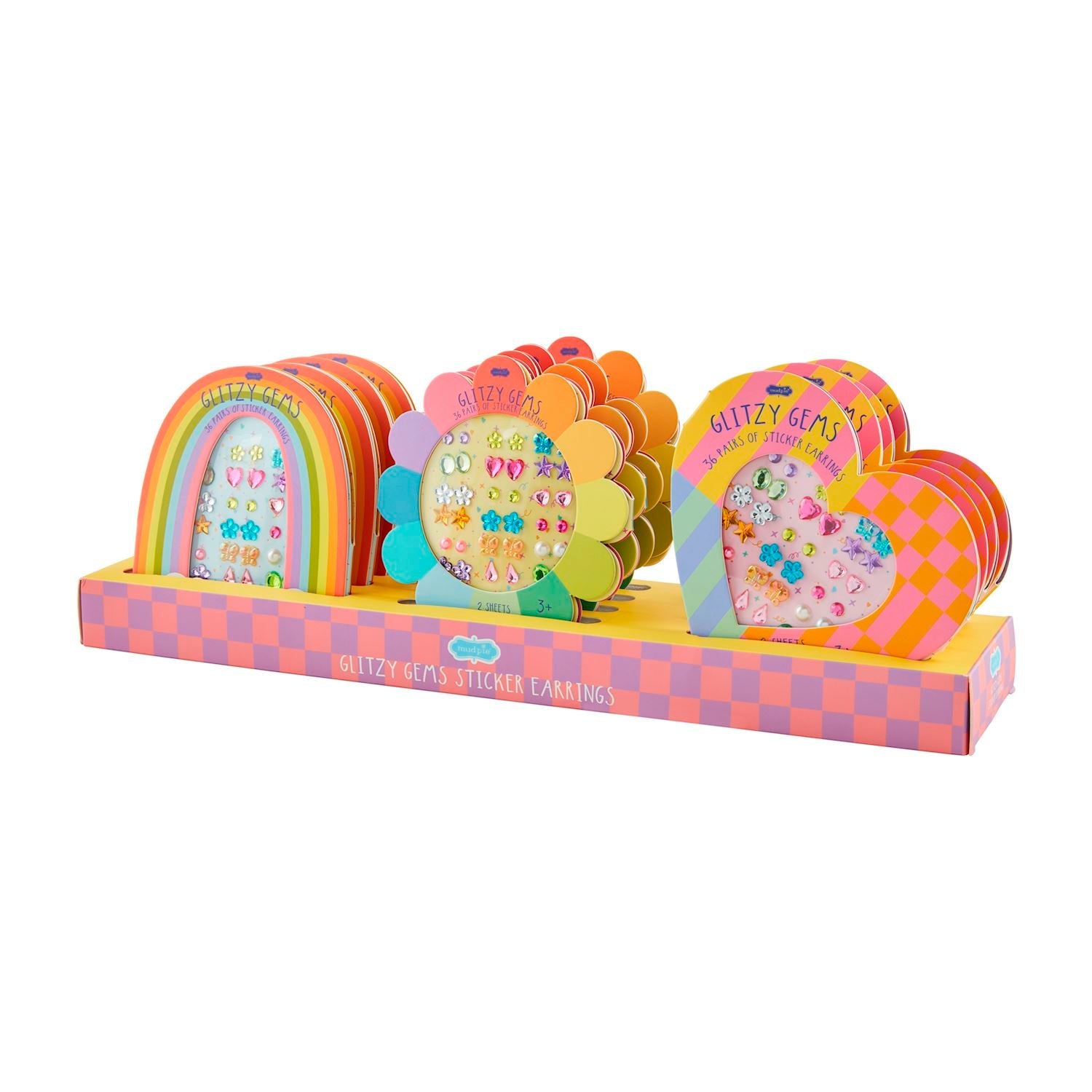 Glitzy Gems Stick - On Earrings by Mud Pie at Confetti Gift and Party Tuscaloosa Alabama