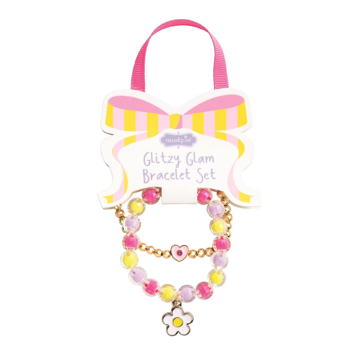 Glitzy Glam Flower Bracelet Set by Mud Pie at Confetti Gift and Party Tuscaloosa Alabama