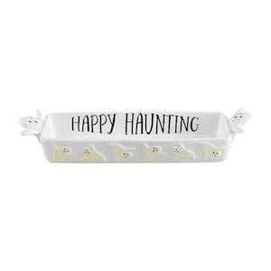 Glow Ghost Cracker Dish by Mud Pie at Confetti Gift and Party Tuscaloosa Alabama