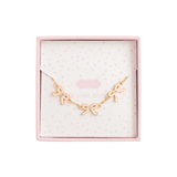 Gold Bow Charm Bracelet by Mud Pie at Confetti Gift and Party Tuscaloosa Alabama