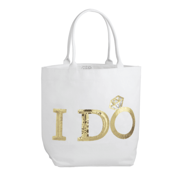 Gold Bride Sparkle Tote by Mud Pie at Confetti Gift and Party Tuscaloosa Alabama