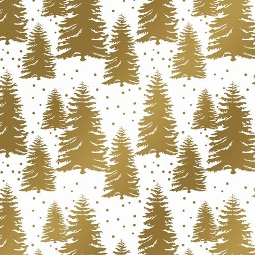Golden Trees - White 8 ft Jumbo Roll by The Gift Wrap Company at Confetti Gift and Party Tuscaloosa Alabama