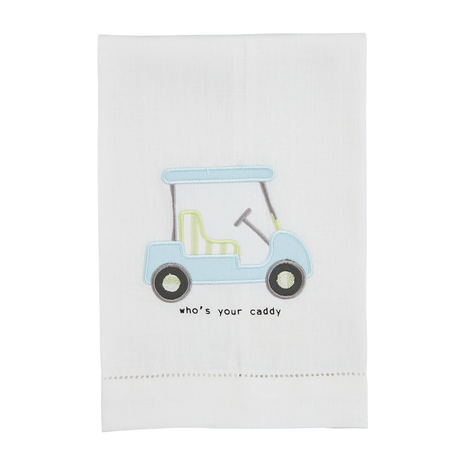 Golf Stitched Hand Towels by Mud Pie at Confetti Gift and Party