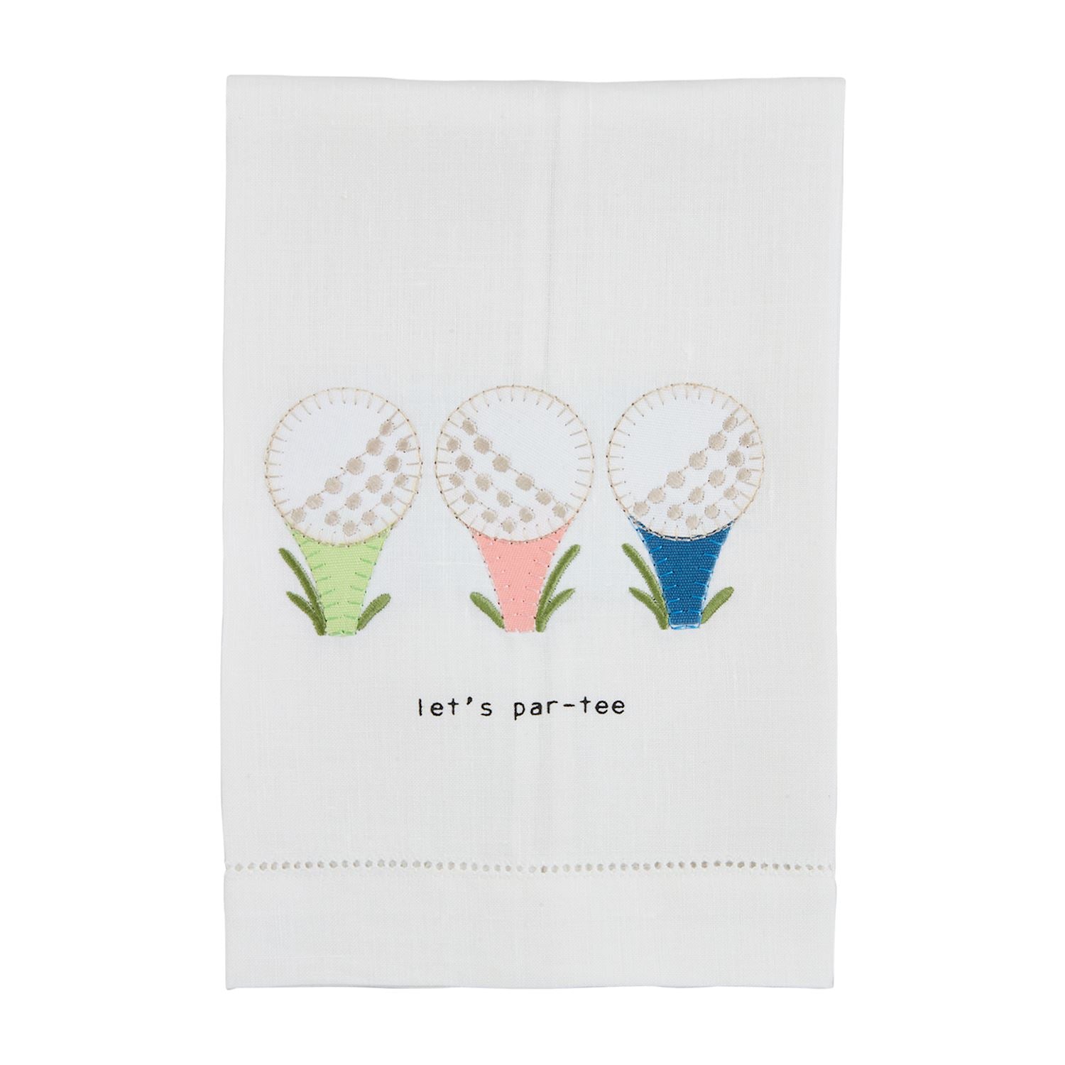Golf Stitched Hand Towels by Mud Pie at Confetti Gift and Party
