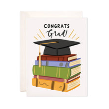  Grad Books Greeting Card - Graduation Gift by Bloomwolf Studio at Confetti Gift and Party