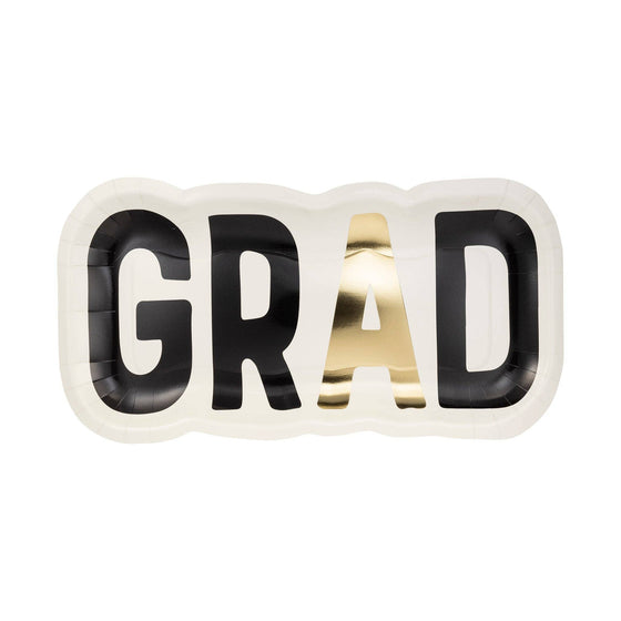 GRAD Shaped Paper Plate by My Mind’s Eye at Confetti Gift and Party