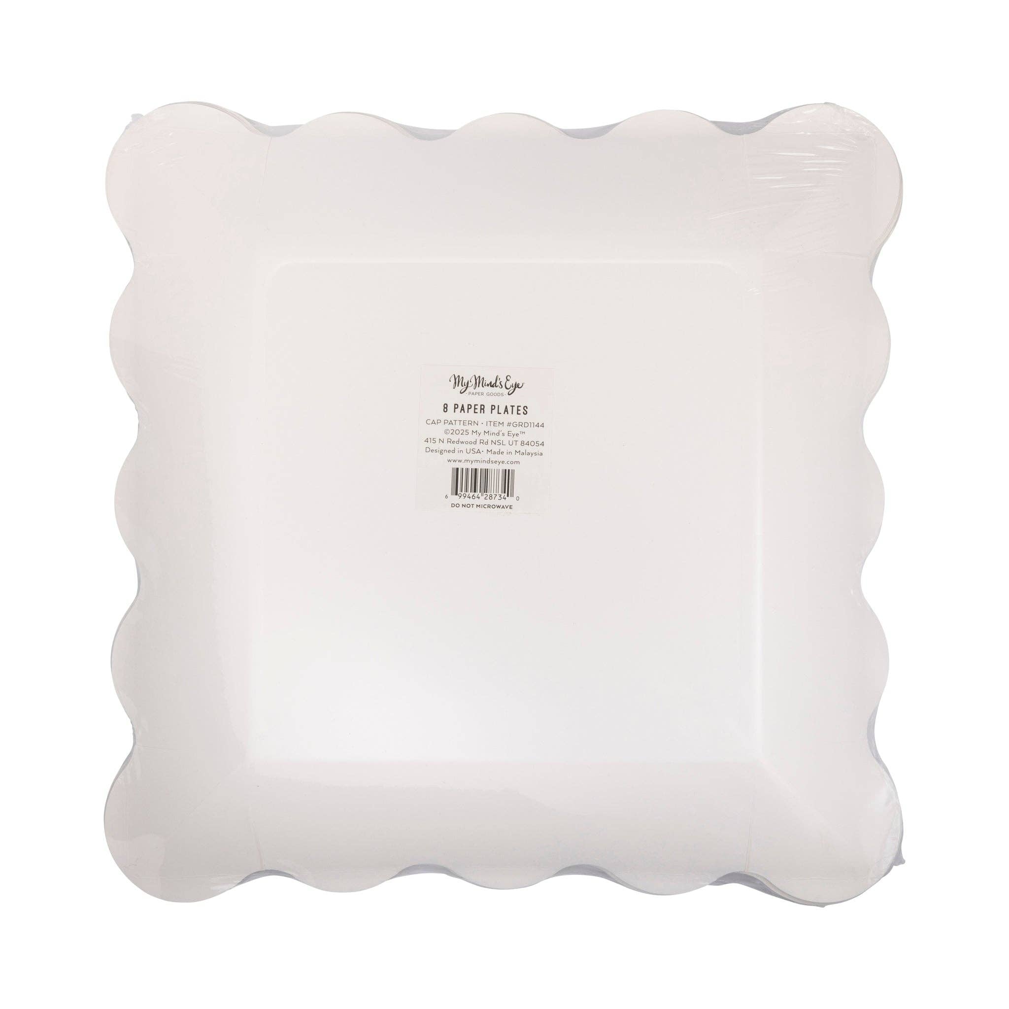 Graduation Cap Pattern 11" Plate by My Mind’s Eye at Confetti Gift and Party Tuscaloosa Alabama