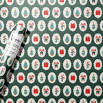 Green Cameo Christmas Wrapping Paper   by Vivie and Ash at Confetti Gift and Party Tuscaloosa Alabama