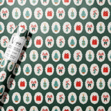 Green Cameo Christmas Wrapping Paper   by Vivie and Ash at Confetti Gift and Party Tuscaloosa Alabama