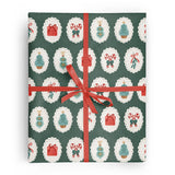 Green Cameo Christmas Wrapping Paper   by Vivie and Ash at Confetti Gift and Party Tuscaloosa Alabama