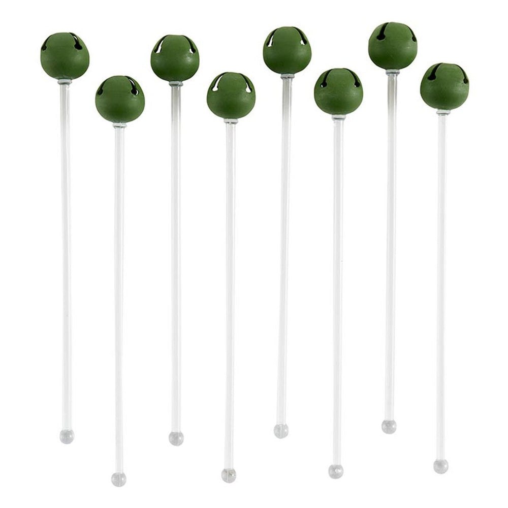 Green Jingle Bell Stir Sticks by Creative Brands at Confetti Gift and Party